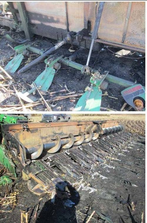 2012 Used John Deere 612c Header parts.