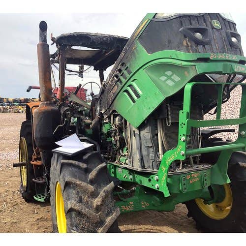 2017 Used John Deere 6130M Tractor parts.