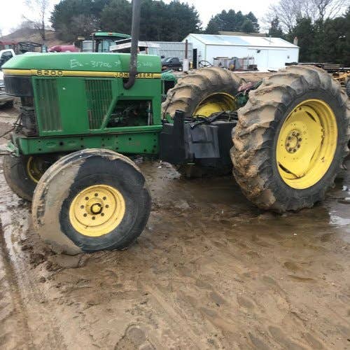 Used John Deere 6200 Tractor parts.