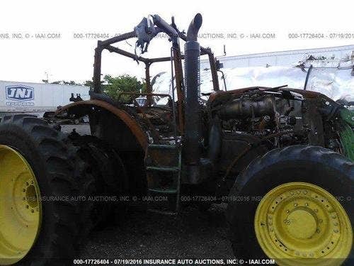 2013 Used John Deere 6210R Tractor parts.
