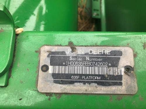 2011 Used John Deere 635f Header parts.