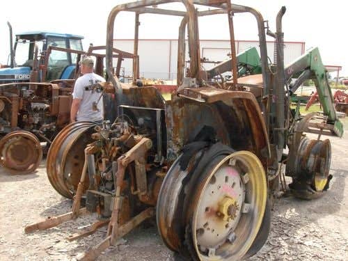 Used John Deere 6400 Tractor parts.