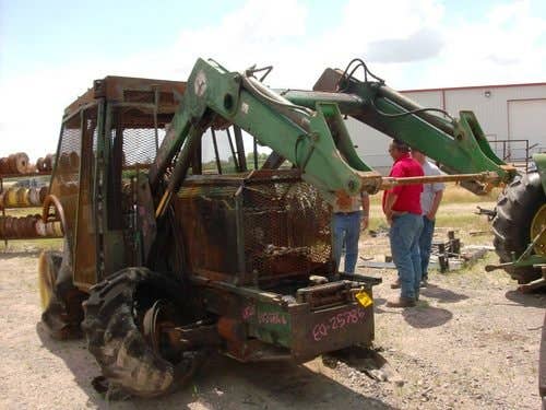 Used John Deere 6420 Tractor parts.