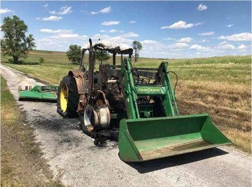 Used John Deere 6420 Tractor parts.