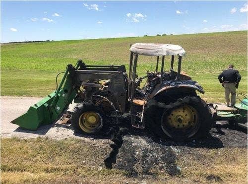 Used John Deere 6420 Tractor parts.