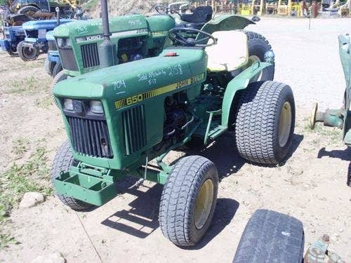 Used John Deere 650 Tractor parts.