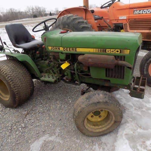 Used John Deere 650 Tractor parts.