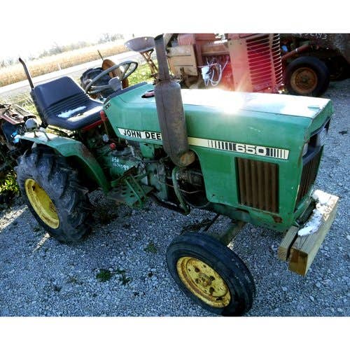 Used John Deere 650 Tractor parts.
