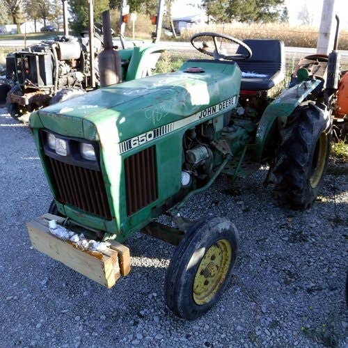 Used John Deere 650 Tractor parts.