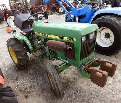 Used John Deere 650 Tractor parts.