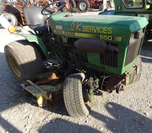 Used John Deere 650 Tractor parts.