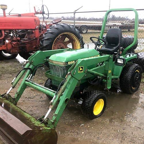 Used John Deere 655 Tractor parts.