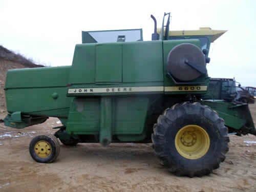 Used John Deere 6600 Combine parts.