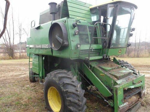 Used John Deere 6620 Combine parts.