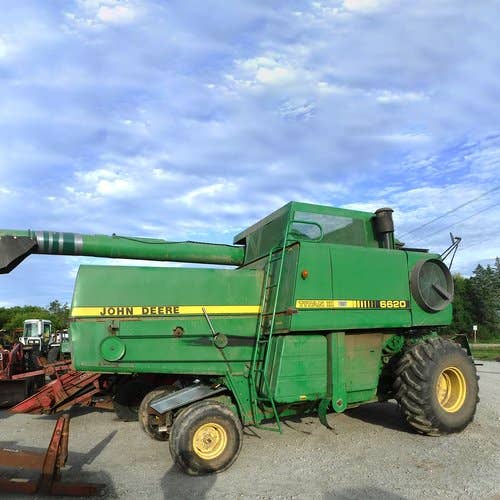 Used John Deere 6620 Combine parts.