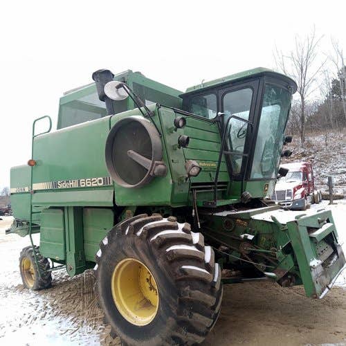 Used John Deere 6620 Combine parts.