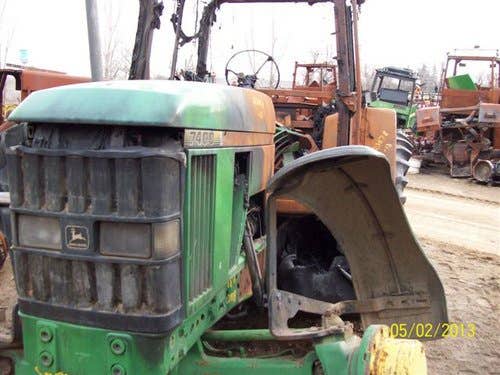 Used John Deere 7400 Tractor parts.