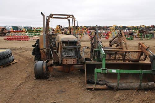 Used John Deere 7410 Tractor parts.