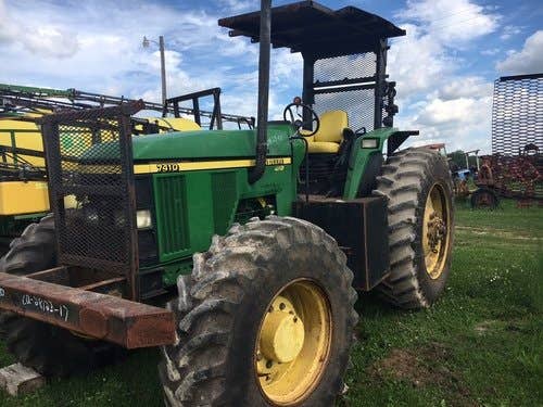 Used John Deere 7410 Tractor parts.