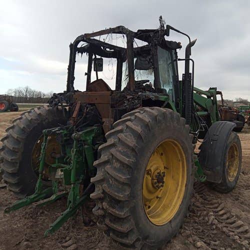 Used John Deere 7410 Tractor parts.
