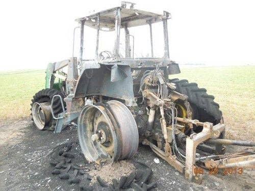 1996 Used John Deere 7600 Tractor parts.