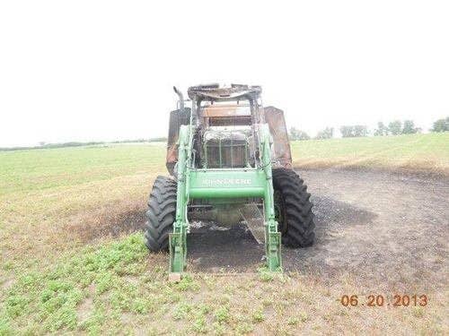 1996 Used John Deere 7600 Tractor parts.