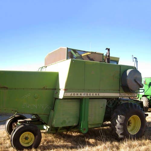 Used John Deere 7700 Combine parts.