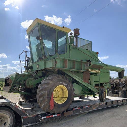 Used John Deere 7700 Combine parts.