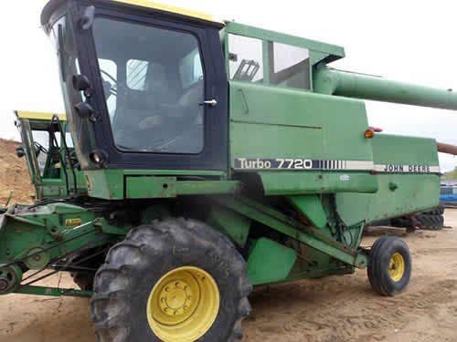 Used John Deere 7720 Combine parts.