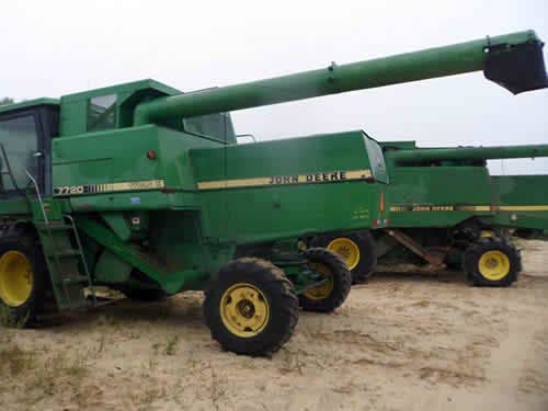 Used John Deere 7720 Combine parts.