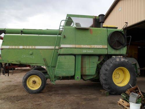 Used John Deere 7720 Combine parts.