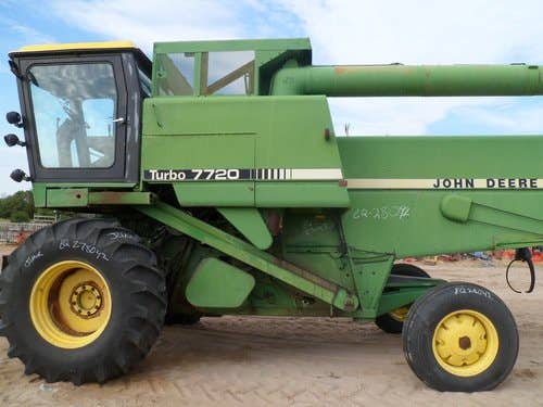 Used John Deere 7720 Combine parts.