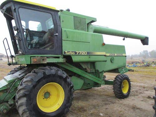 Used John Deere 7720 Combine parts.