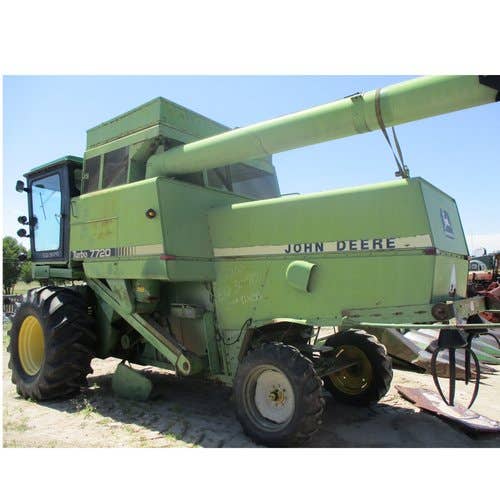 Used John Deere 7720 Combine parts.