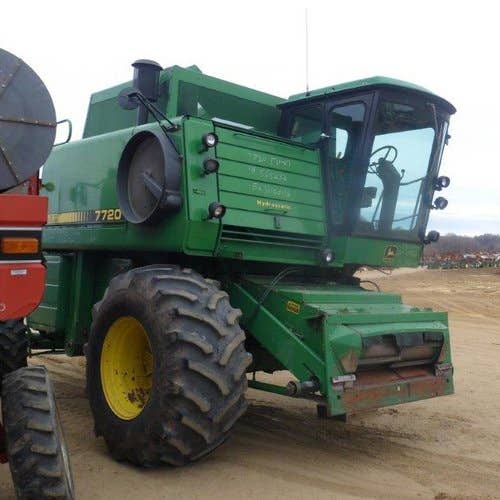 Used John Deere 7720 Combine parts.