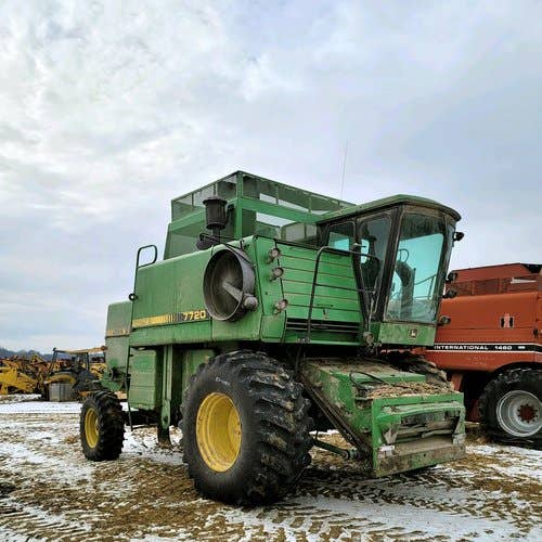 Used John Deere 7720 Combine parts.
