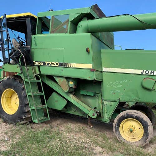 Used John Deere 7720 Combine parts.