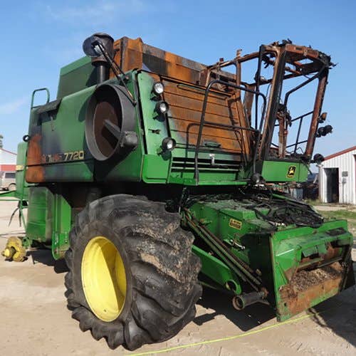 Used John Deere 7720 Combine parts.