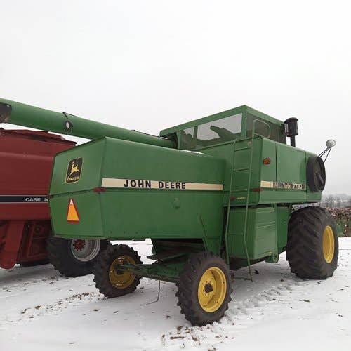 Used John Deere 7720 Combine parts.