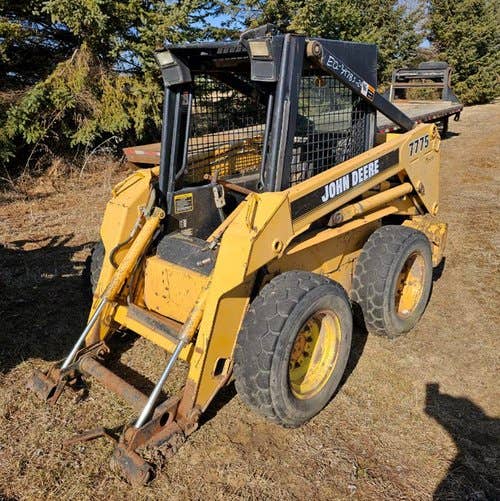 Used John Deere 7775 Skid Steer Loader parts.