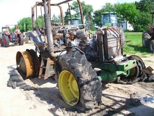 Used John Deere 7800 Tractor parts.