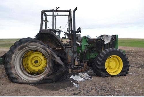 Used John Deere 7810 Tractor parts.