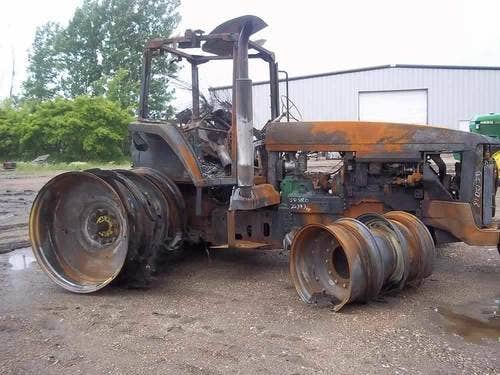 Used John Deere 8100 Tractor parts.