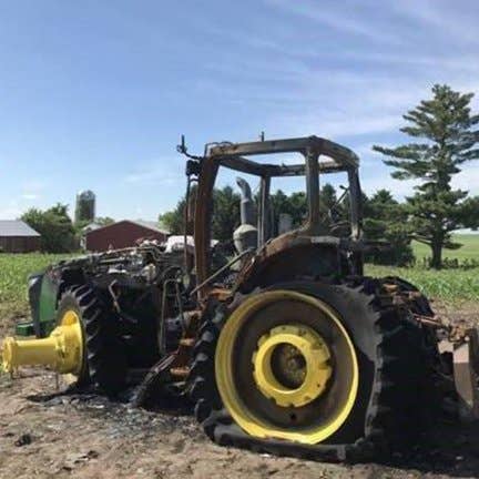 2018 Used John Deere 8345R Tractor parts.