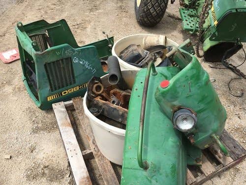 Used John Deere 850 Tractor parts.