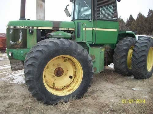 Used John Deere 8640 Tractor parts.