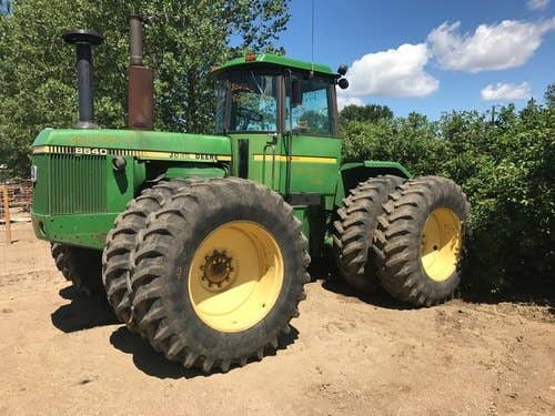 Used John Deere 8640 Tractor parts.