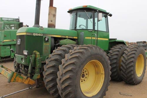 Used John Deere 8640 Tractor parts.