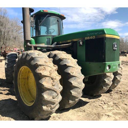 Used John Deere 8640 Tractor parts.