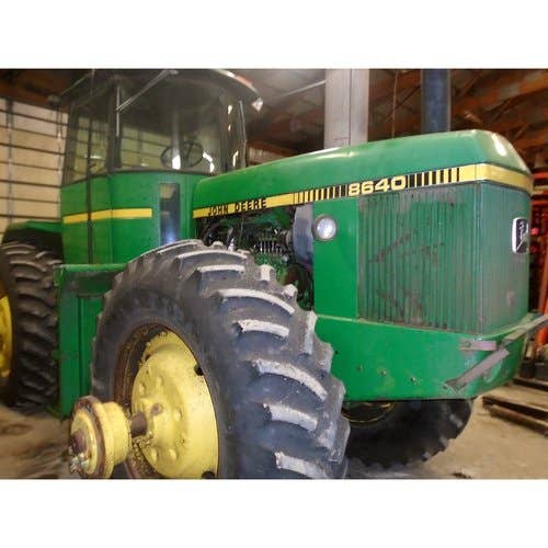 Used John Deere 8640 Tractor parts.